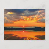 Glühende Wolken Postkarte (Vorderseite)