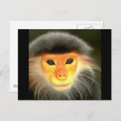 Glühender Affe Postkarte (Vorne/Hinten)