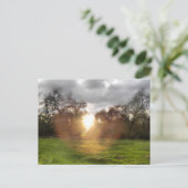 Glühender Ball der Lichtpostkarte Postkarte (Stehend Vorderseite)