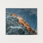 Glühender Berg bei Sonnenuntergang Wandteppich (Vorderseite (Horizontal))