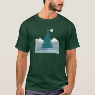 Glühender Berg: Ein Minimalistisches Winter-WondeT T-Shirt