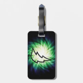 Glühender Blitzschlag Gepäckanhänger (Rückseite vertikal)