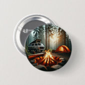 Glühender Campfire Adventure Button (Vorne & Hinten)