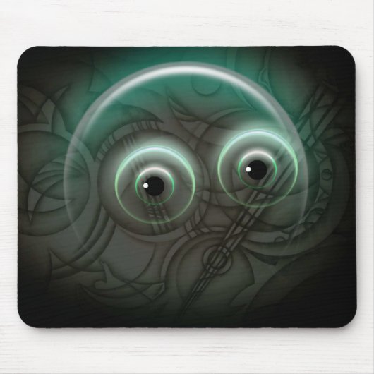 Glühender Cartoon Mousepad (Vorne)