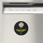 Glühender Daisy Blume Magnet (In Situ (Geschirrspüler))