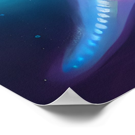 Glühender Eisfisch Poster (Ecke)