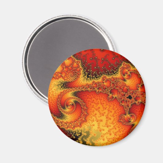 Glühender Firepit Magnet (Vorderseite/Rückseite)