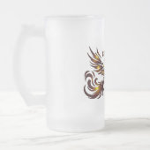 Glühender Flügel Bierglas Mattglas Bierglas (Links)