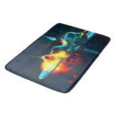 Glühender flüssiger Tropfen Badematte (Schrägansicht)