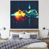 Glühender flüssiger Tropfen Leinwanddruck (Insitu (Schlafzimmer))