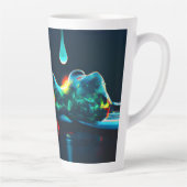 Glühender flüssiger Tropfen Milchtasse (Rechts)