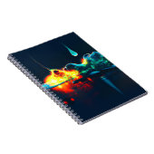 Glühender flüssiger Tropfen Notizblock (Rechte Seite)