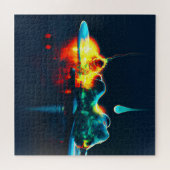 Glühender flüssiger Tropfen Puzzle (Horizontal)