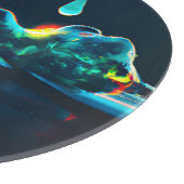 Glühender flüssiger Tropfen Schneidebrett (Ecke)