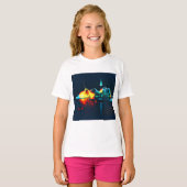 Glühender flüssiger Tropfen T-Shirt (Vorne ganz)