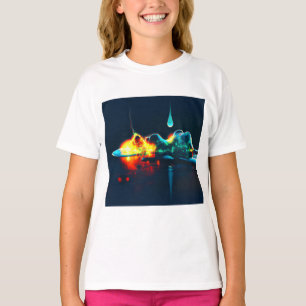 Glühender flüssiger Tropfen T-Shirt