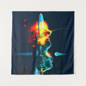 Glühender flüssiger Tropfen Wandteppich (Vorderseite (Horizontal))