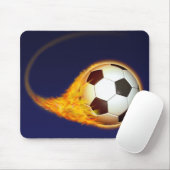 Glühender Fußball-Fußball Mousepad (Mit Mouse)