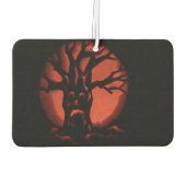 Glühender, gefürchteter Treppenkürbis Autolufterfrischer (Rückseite)