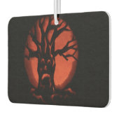 Glühender, gefürchteter Treppenkürbis Autolufterfrischer (Links)