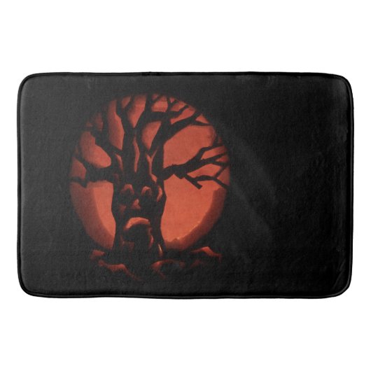 Glühender, gefürchteter Treppenkürbis Badematte (Vorderseite)