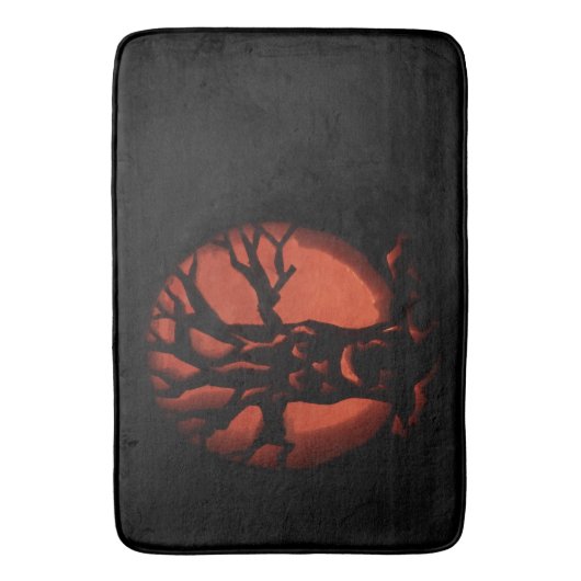 Glühender, gefürchteter Treppenkürbis Badematte (Vorderseite Vertikal)