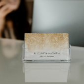 glühender Glitzer mit weißem Marmor Visitenkarte