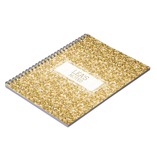 glühender Glitzer Notizblock (Linke Seite)