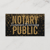 Glühender Gold-Glitzer auf schwarz-kundenspezifisc Visitenkarte (Vorderseite)