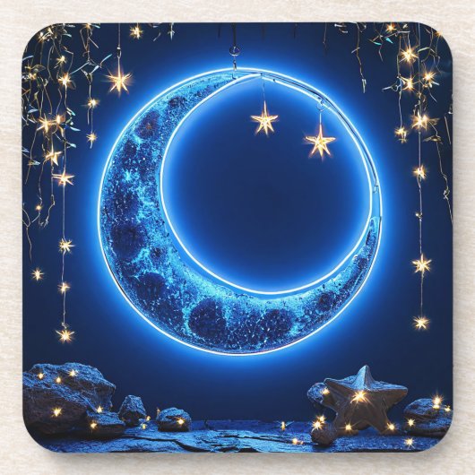 Glühender Halbmond Getränkeuntersetzer (Vorderseite)
