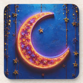 Glühender Halbmond Getränkeuntersetzer (Vorderseite)