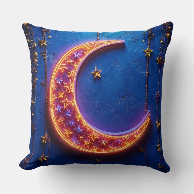 Glühender Halbmond Kissen (Vorderseite)