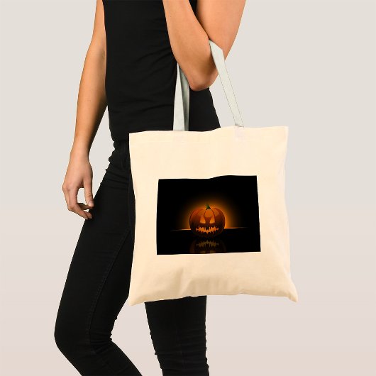 Glühender Halloween Pumpkin Tote Bag Tragetasche
