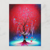 Glühender Herzbaumvalentin Postkarte (Vorderseite)