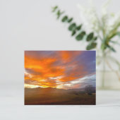 Glühender Himmel Postkarte (Stehend Vorderseite)