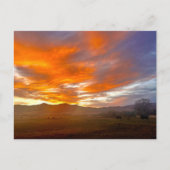 Glühender Himmel Postkarte (Vorderseite)