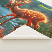 Glühender Hirschmagie-Waldtrunk Sherpadecke (3/4)