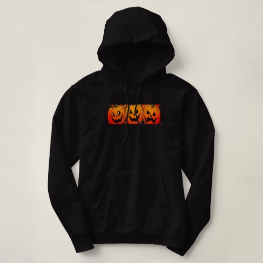 Glühender Jack-o’-Lantern Comfort Hoodie (Design vorne)