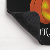 Glühender Jack-o'-Lantern - Licht in deine Albträu Mousepad (Ecke)