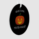 Glühender Jack-o'-Lantern - Licht in deine Albträu Ornament (Vorderseite)