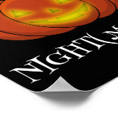 Glühender Jack-o'-Lantern - Licht in deine Albträu Poster (Ecke)