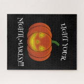 Glühender Jack-o'-Lantern - Licht in deine Albträu Puzzle (Horizontal)