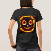 Glühender Jack-O'-Lantern Pumpkin T-Shirt (Rückseite)