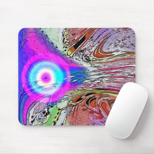 Glühender Komet Mousepad (Mit Mouse)