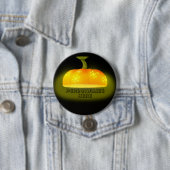 Glühender Kürbisfall niedlich Button (Beispiel)