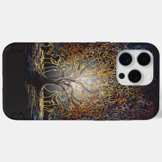 Glühender Lebensbaum Case-Mate iPhone Hülle (Rückseite (Horizontal))