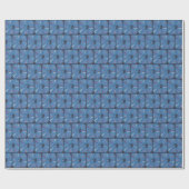 Glühender Mond Niedlich und bezaubernd blauer Mond Geschenkpapier (Flach)