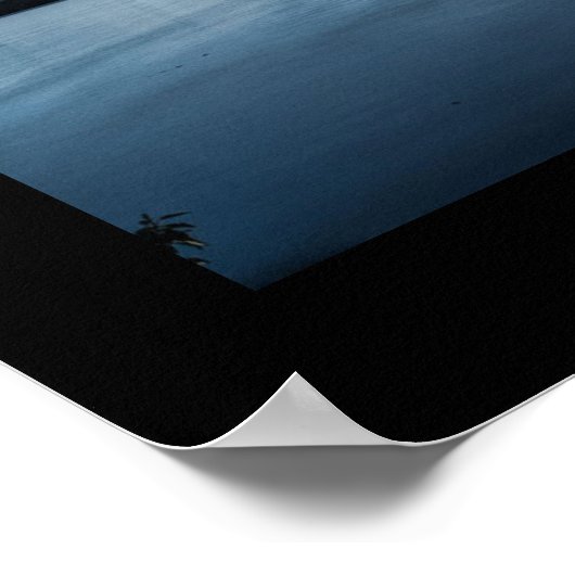 Glühender Mond über dem Poster (Ecke)