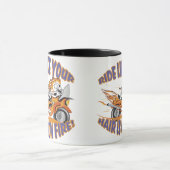 Glühender Motorrad-Schädel Tasse (Zentrum)