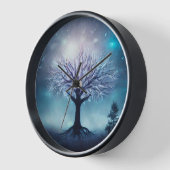 Glühender Nebelbaum Uhr (Winkel)